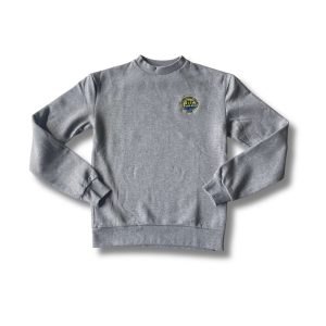 Sweat col rond gris chiné <br> ( JV )