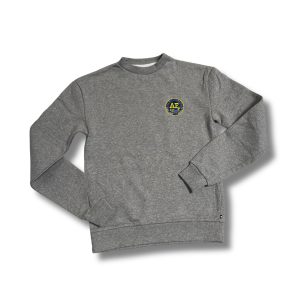 Sweat col rond gris chiné <br> ( AF )