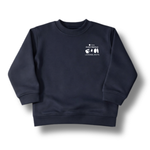 Sweat col rond bleu marine
